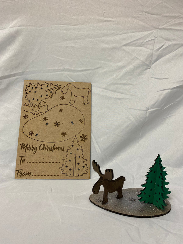 Christmas card 3d