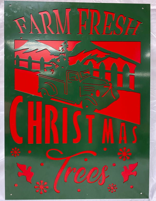 Farm Fresh Christmas Trees Sign