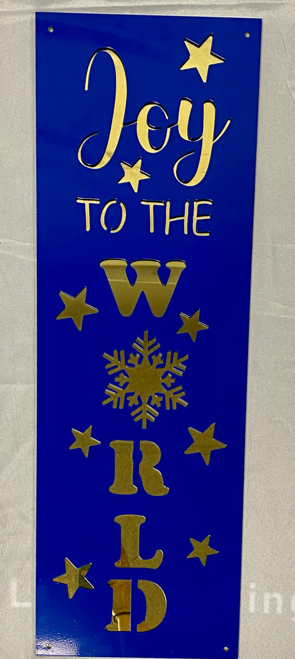 Joy to the World Metal Sign