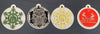 Metal with acrylic ornaments
