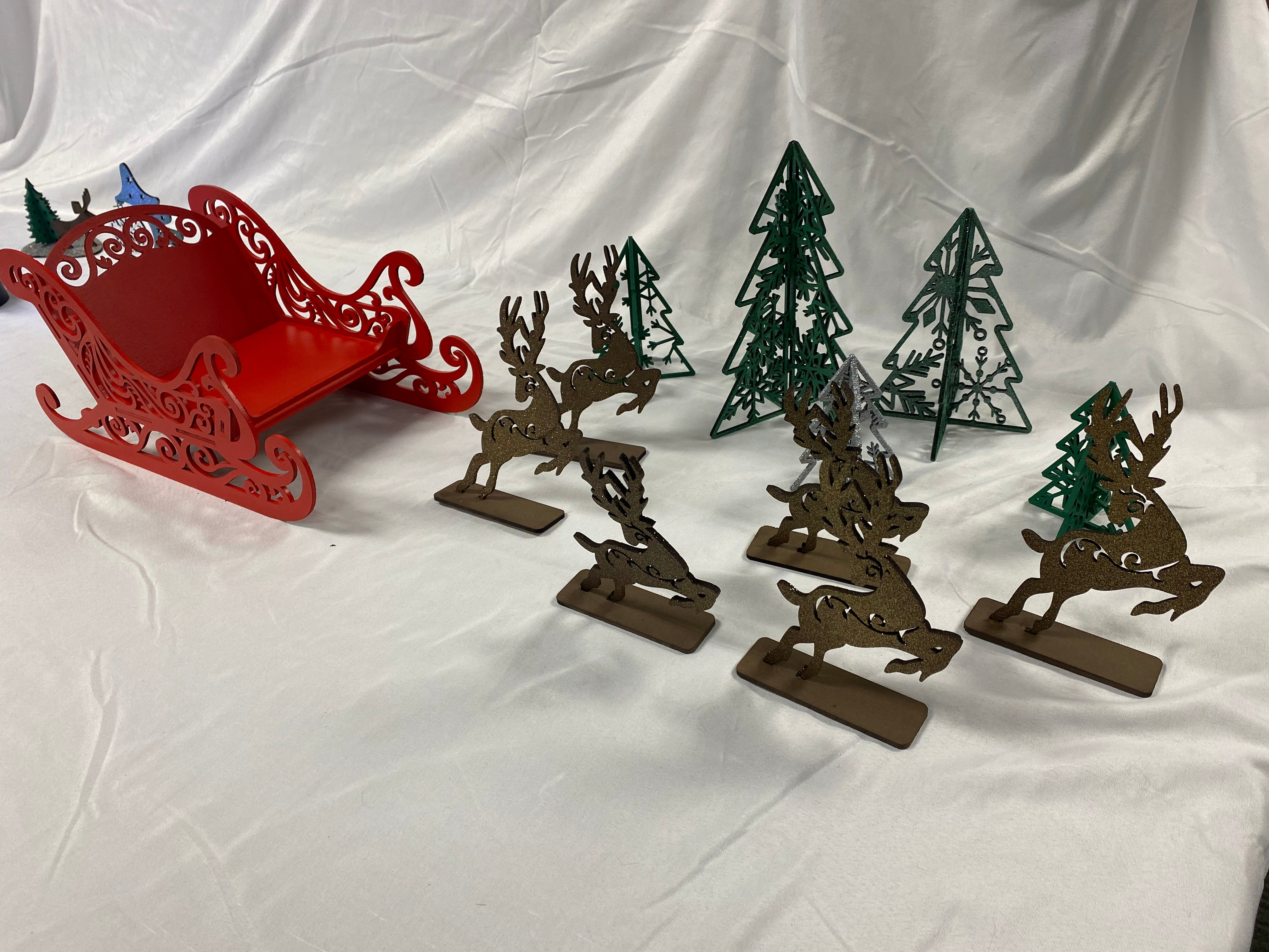 Santa Sleigh Scene