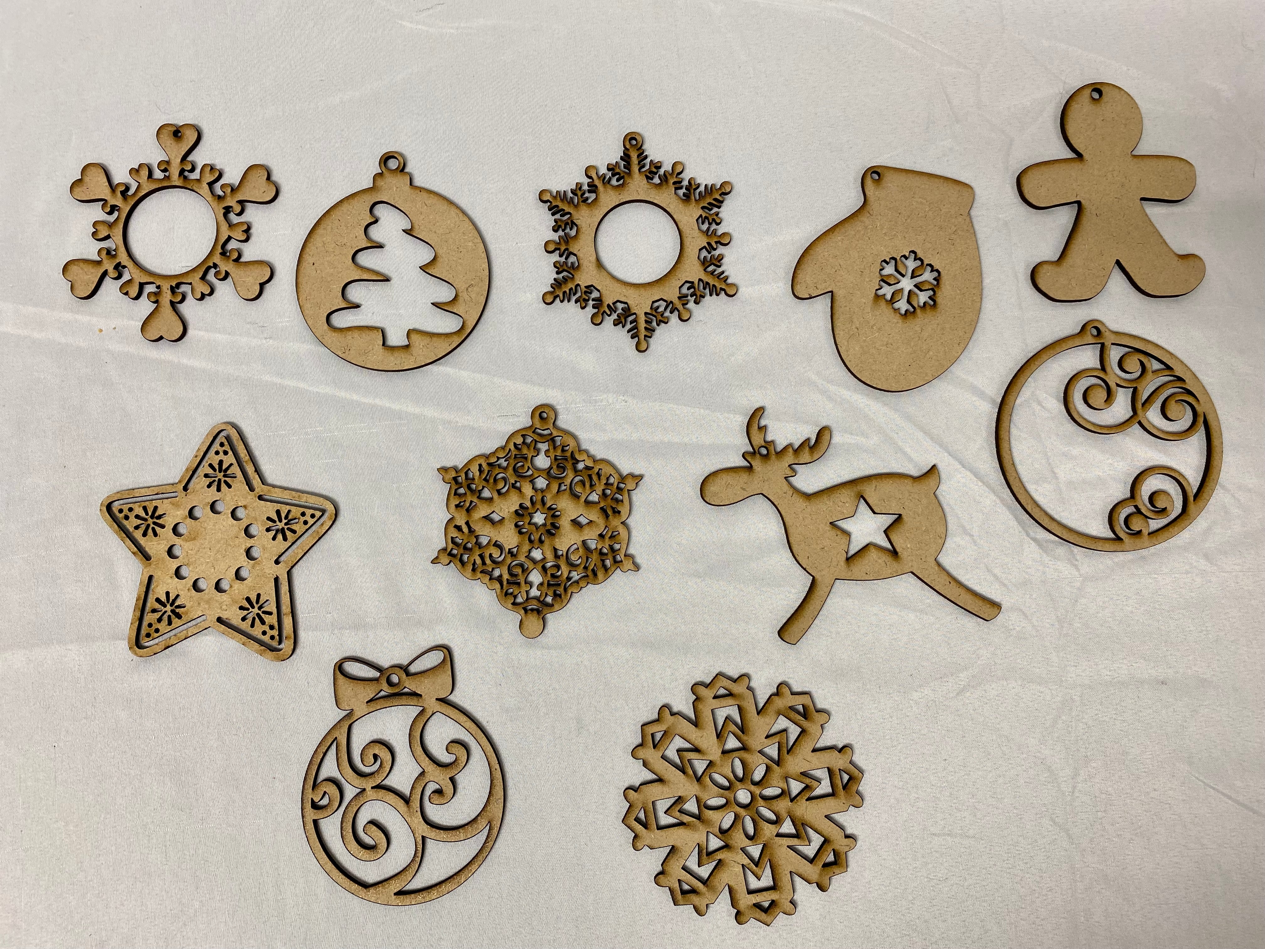 Wooden Christmas Ornaments