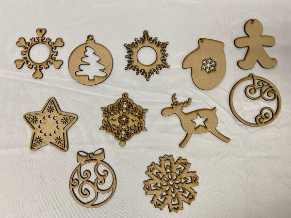 Wooden Christmas Ornaments