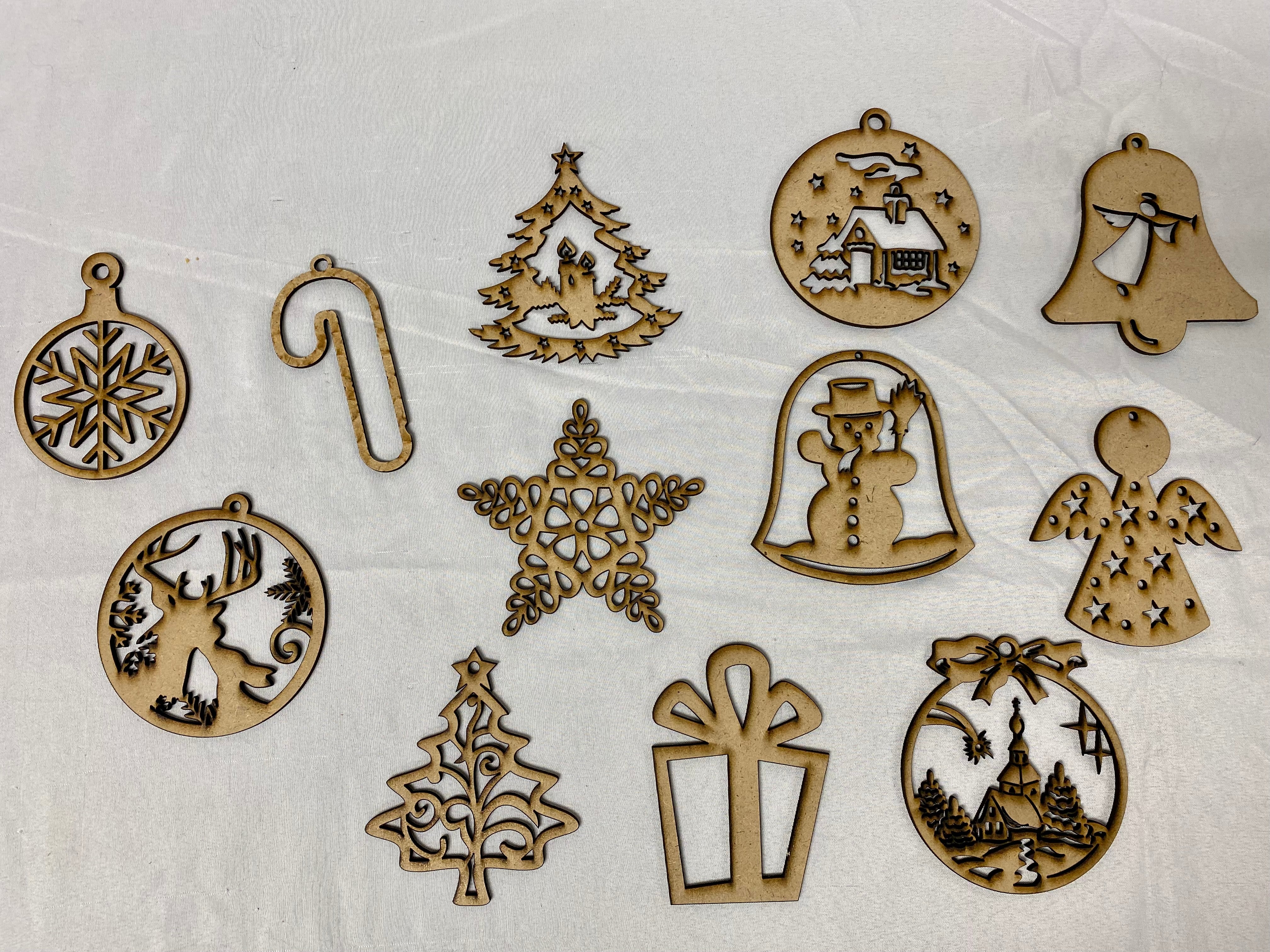 Wooden Christmas Ornaments
