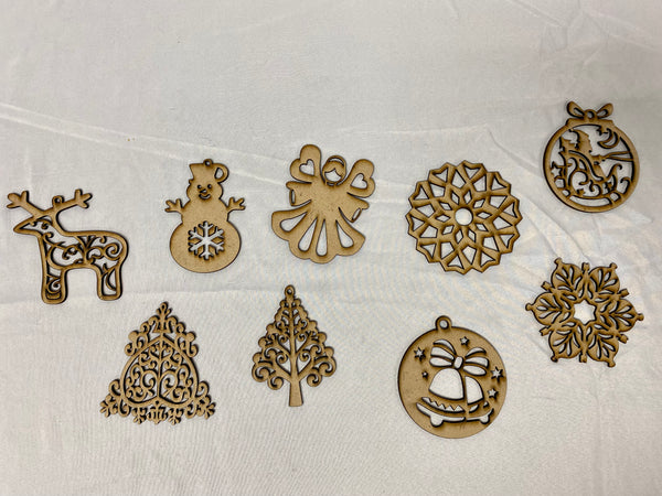 Wooden Christmas Ornaments