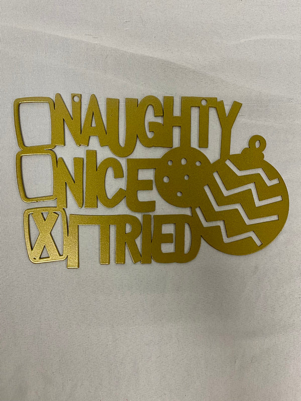 Naughty or Nice Sign