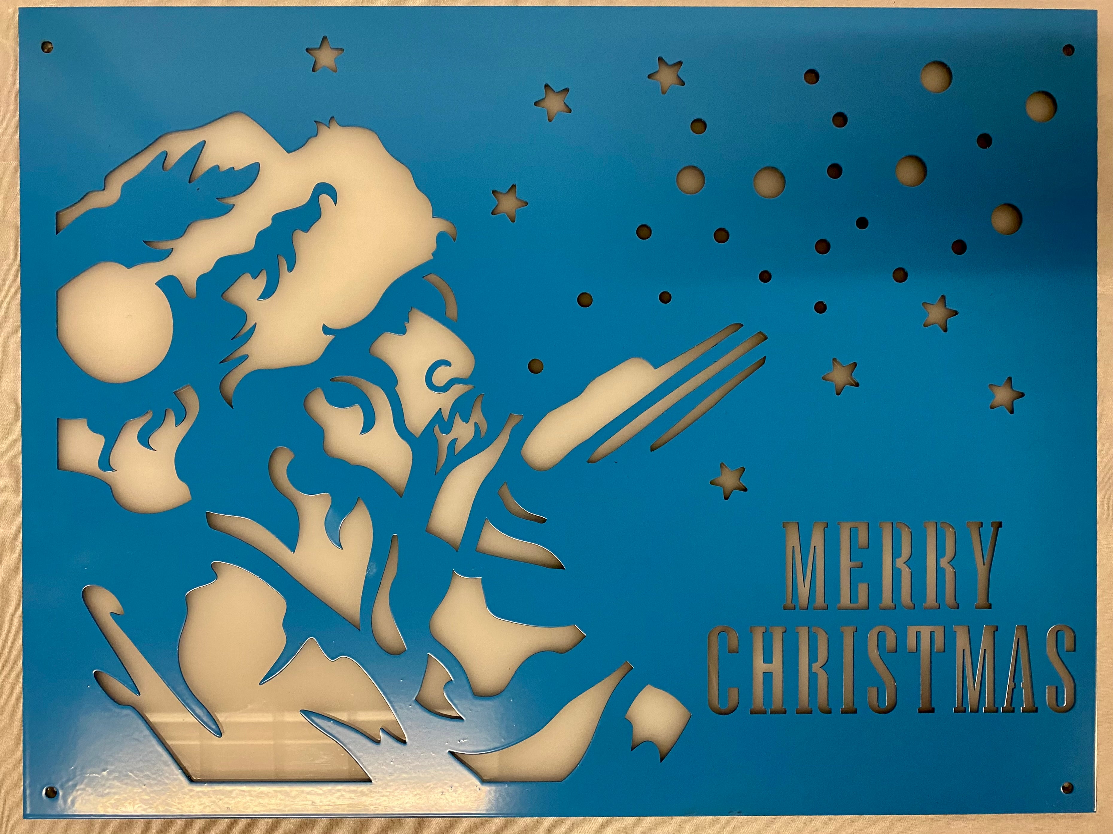 Merry Christmas Santa Sign