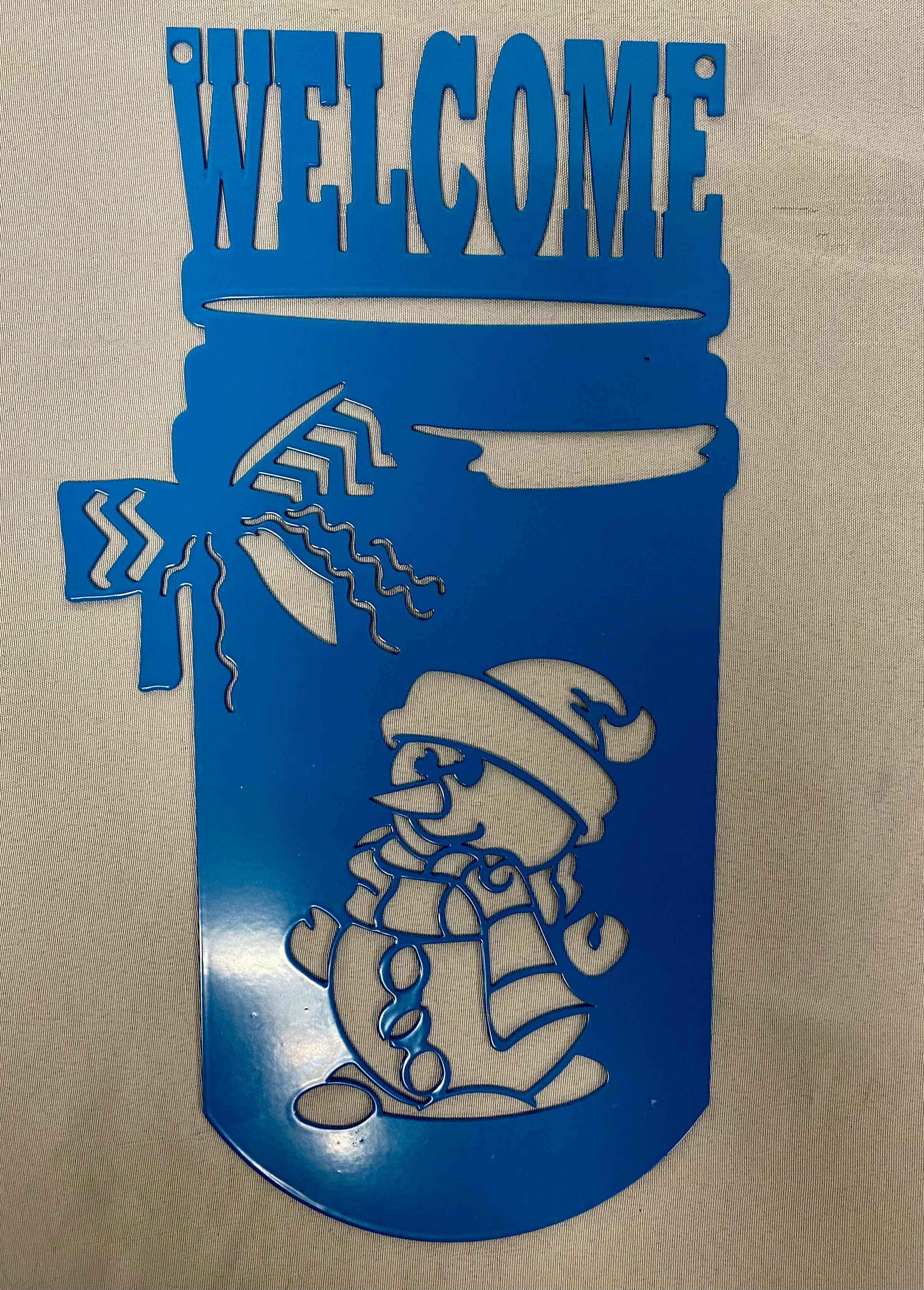 Snowman Welcome Sign