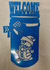 Snowman Welcome Sign