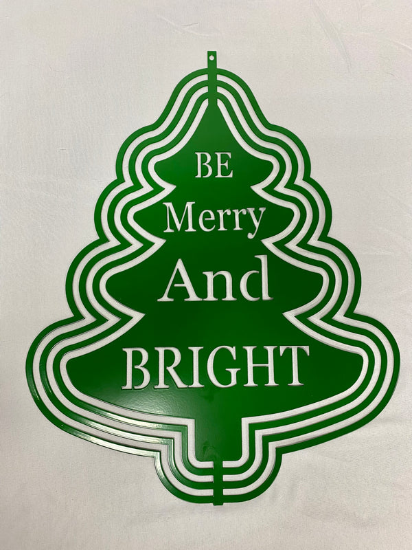 Merry & Bright Wind Spinner